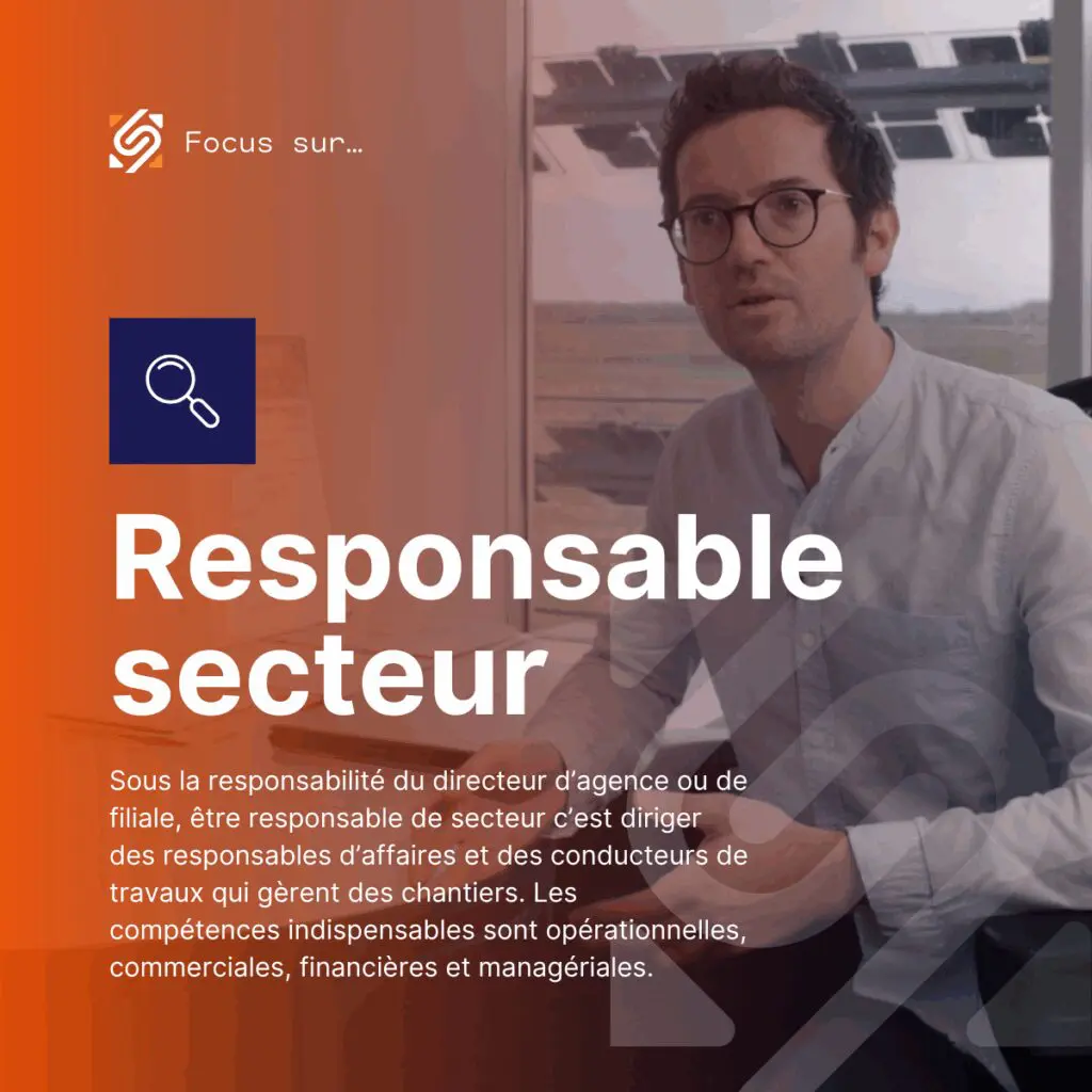 Métier du responsable de secteur